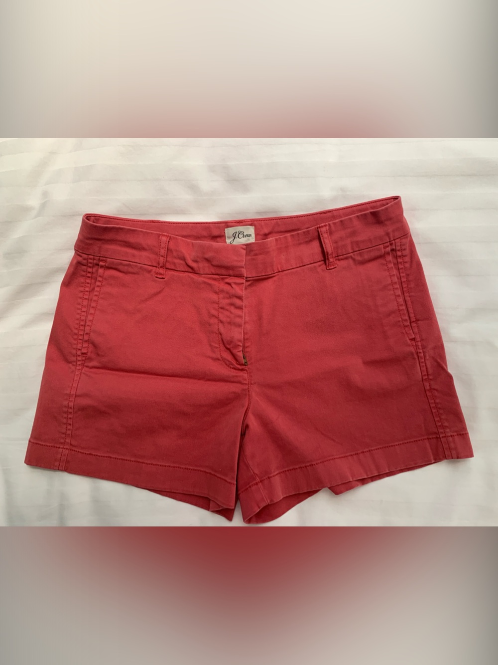 J. Crew 4” Stretch Chinos, size 6